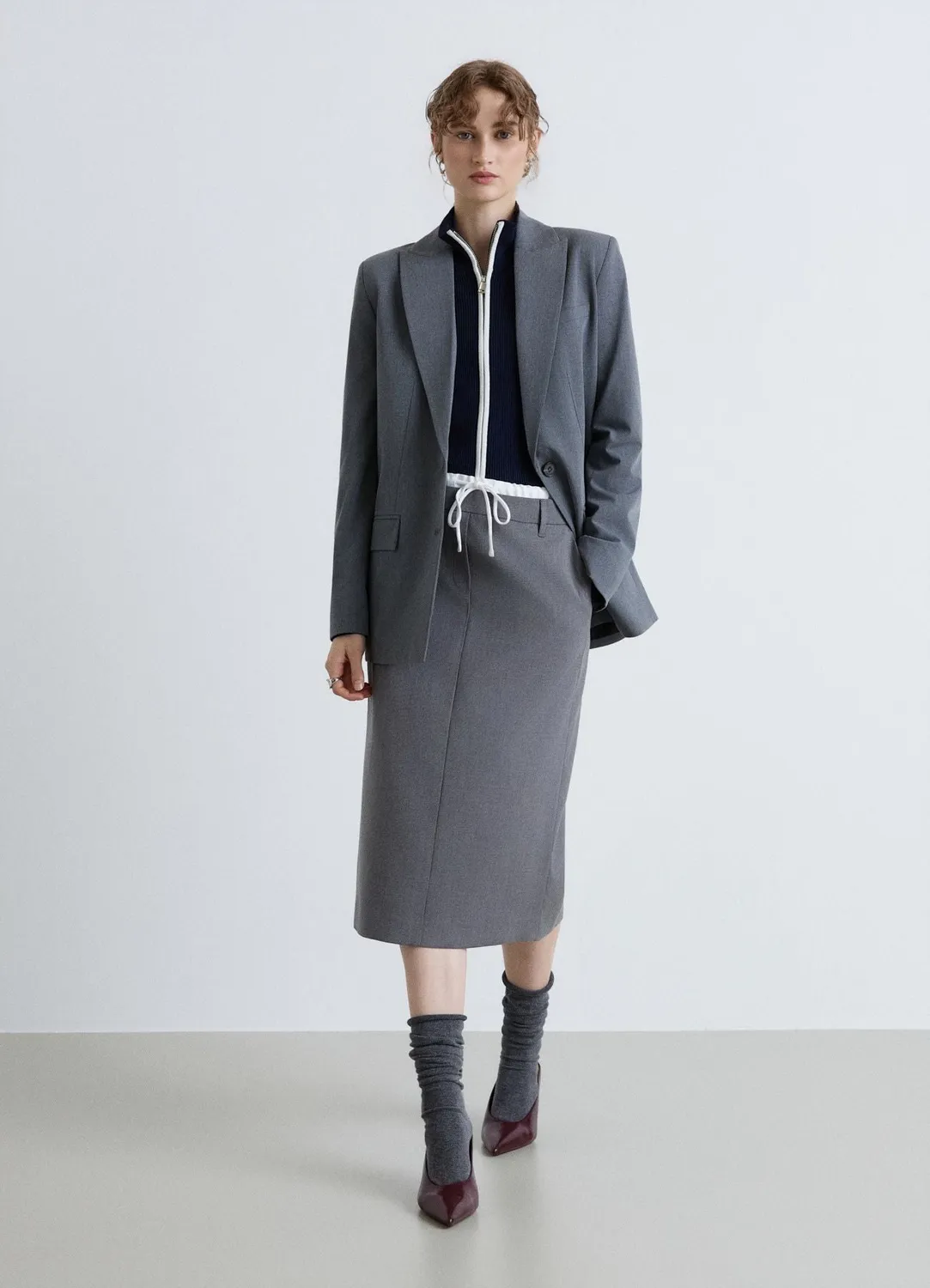 Calliope blazer femme veste tailleur fente dos