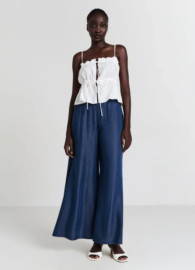 Calliope jupe-culotte élastique femme large