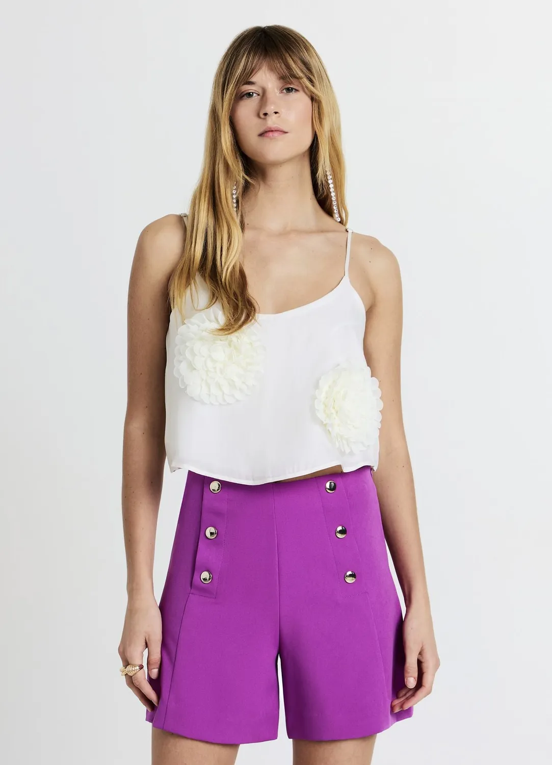 Calliope Short boutons dorés femme S uni