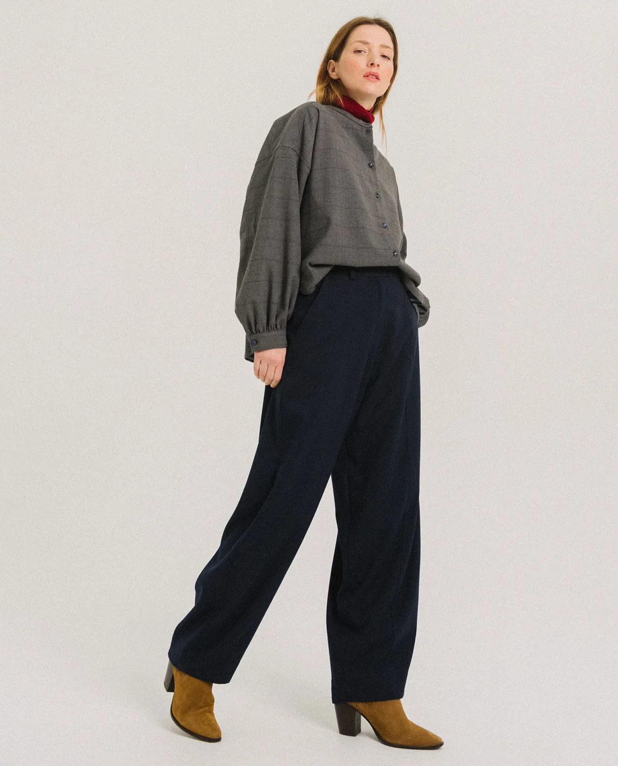 Tinsels Doha Baltimor blouse courte flanelle carreaux
