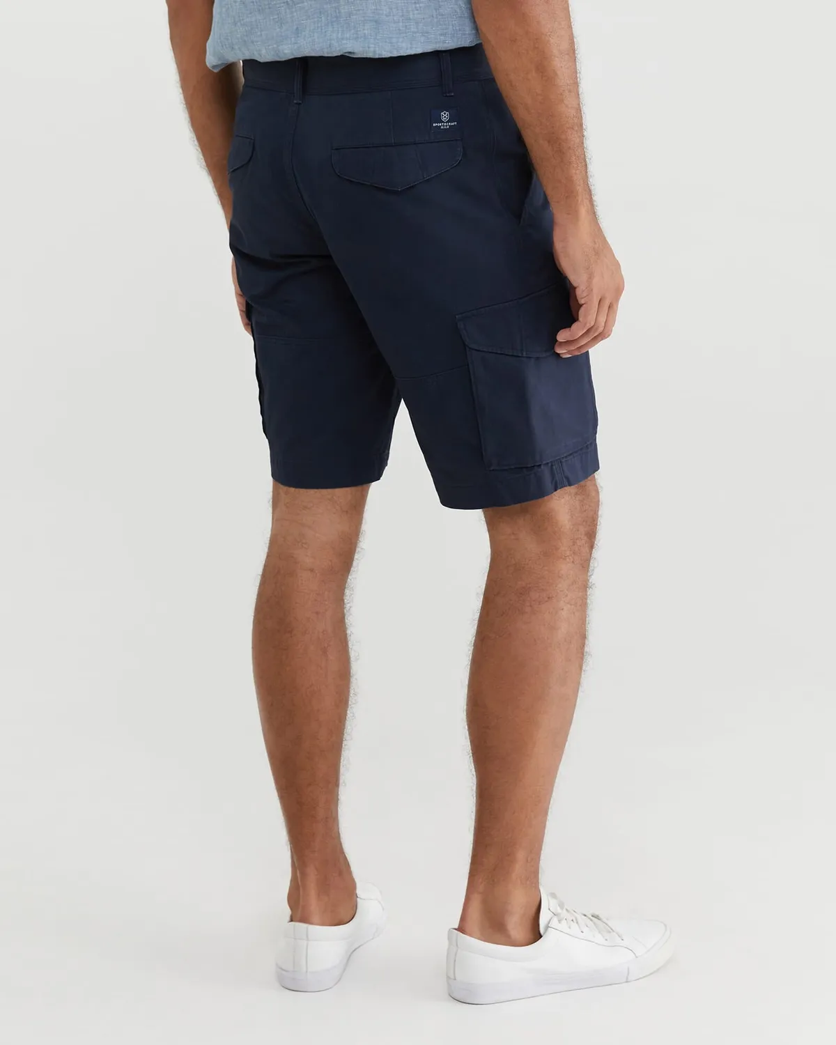 Sportscraft Cargo Short coton délavé homme genou