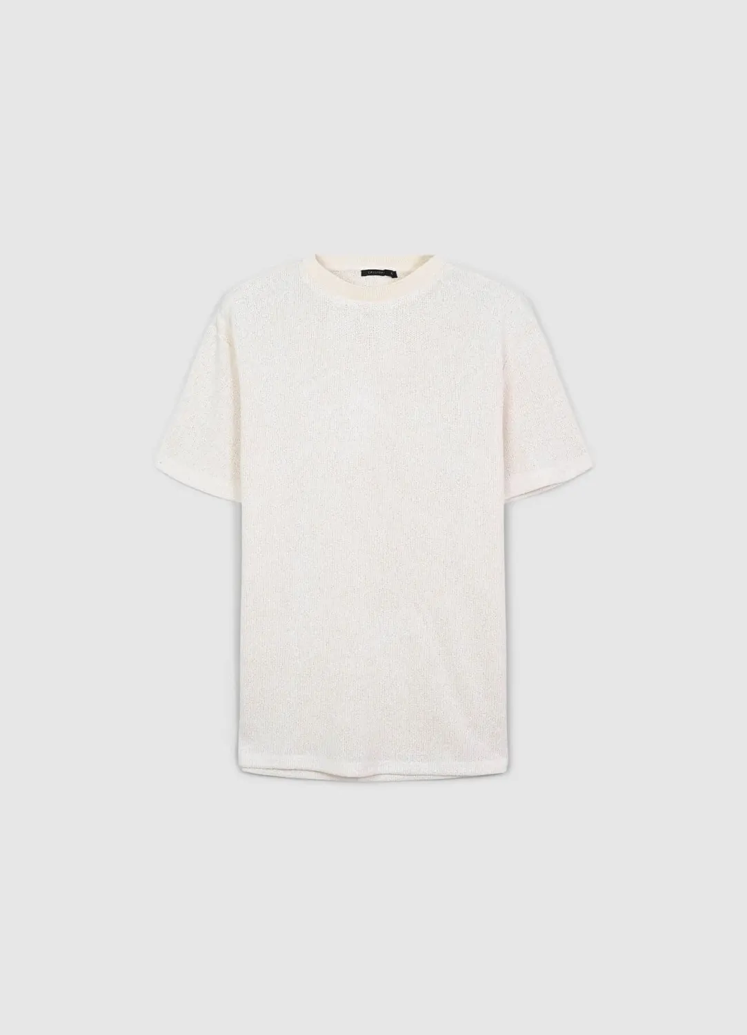 Calliope t-shirt homme col rond uni coupe regular