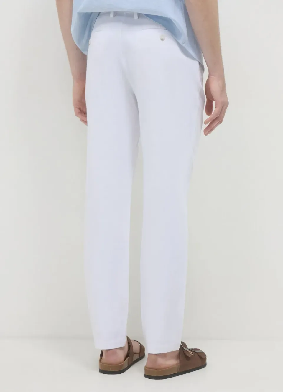 Calliope pantalon chino homme lin coupe droite