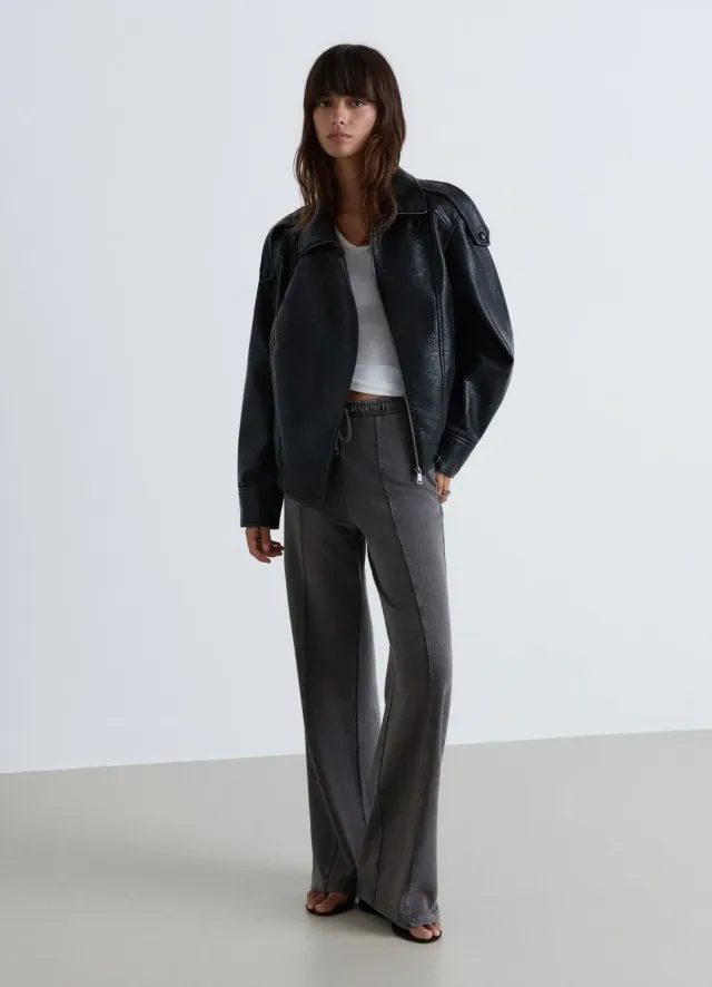 Calliope pantalon palazzo jogging femme uni