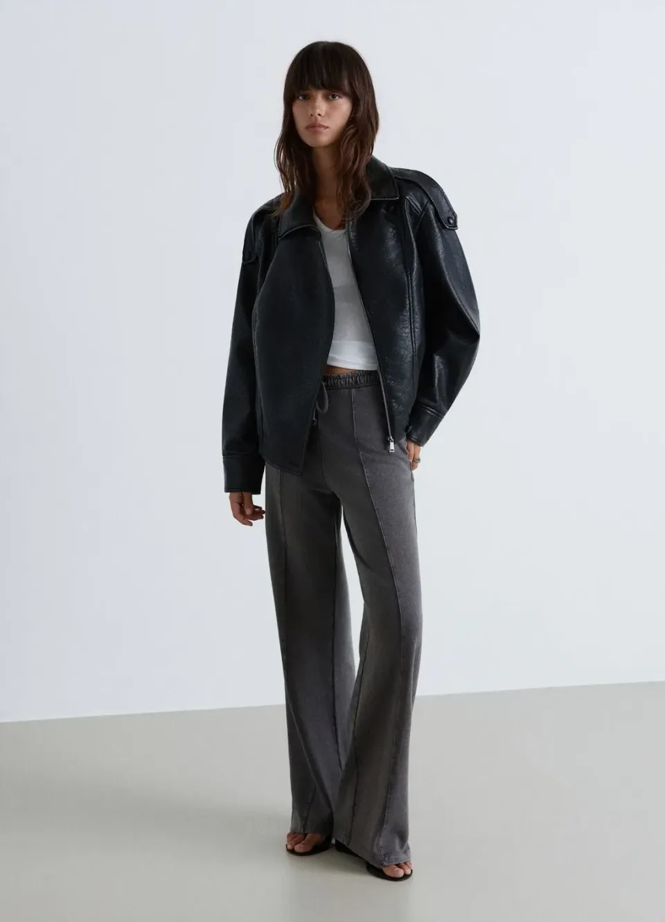 Calliope pantalon palazzo jogging femme uni