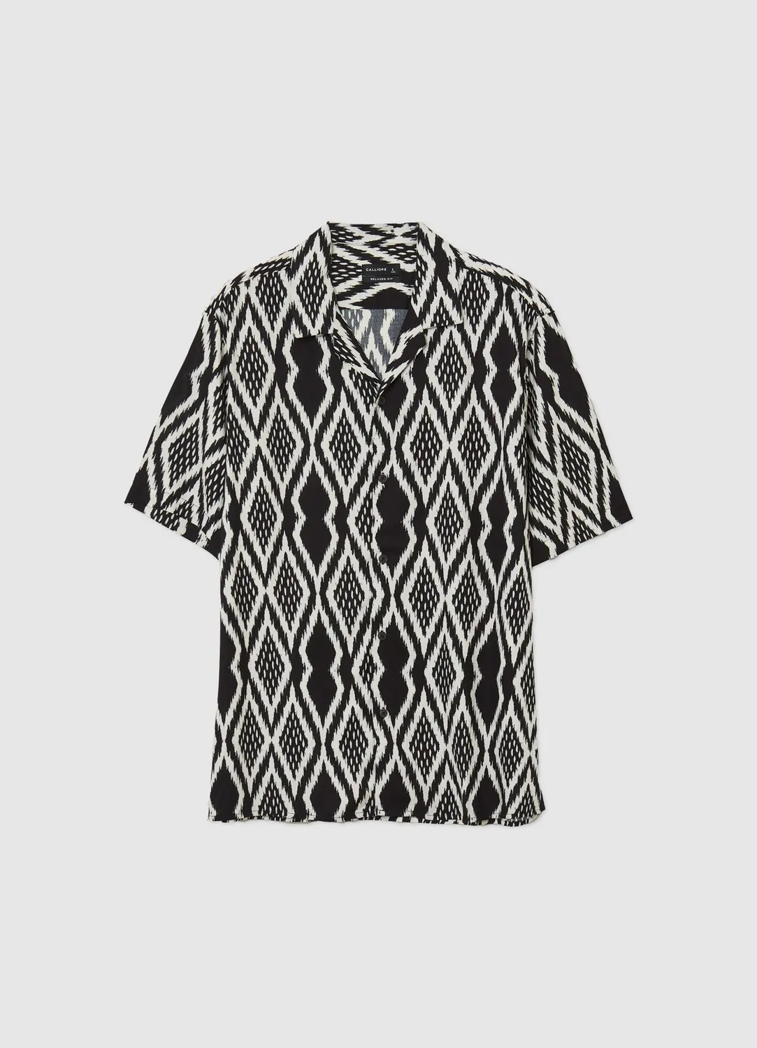 Calliope chemise losanges homme manches courtes