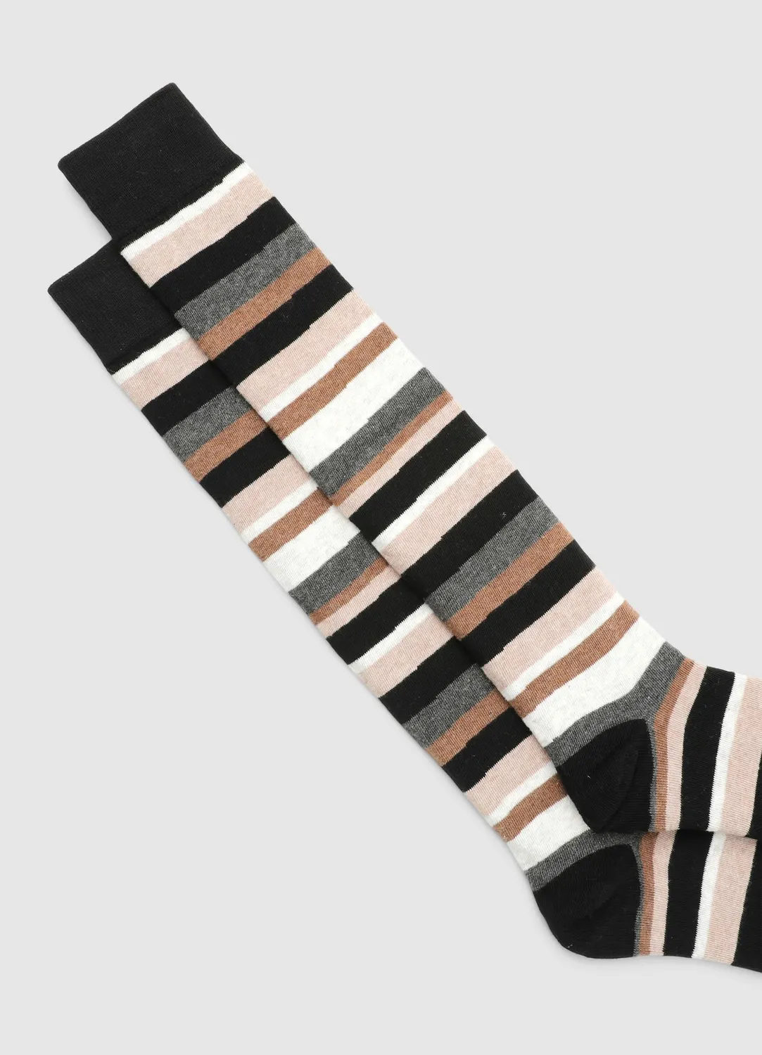 Calliope chaussettes hautes rayées homme multicolore