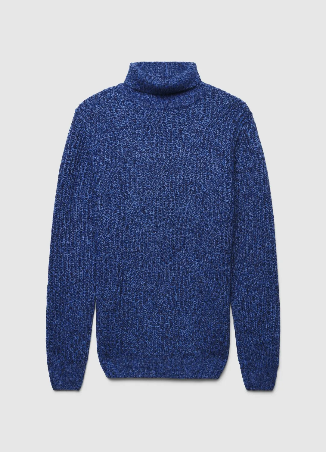 Calliope pull col roulé homme mélangé laine