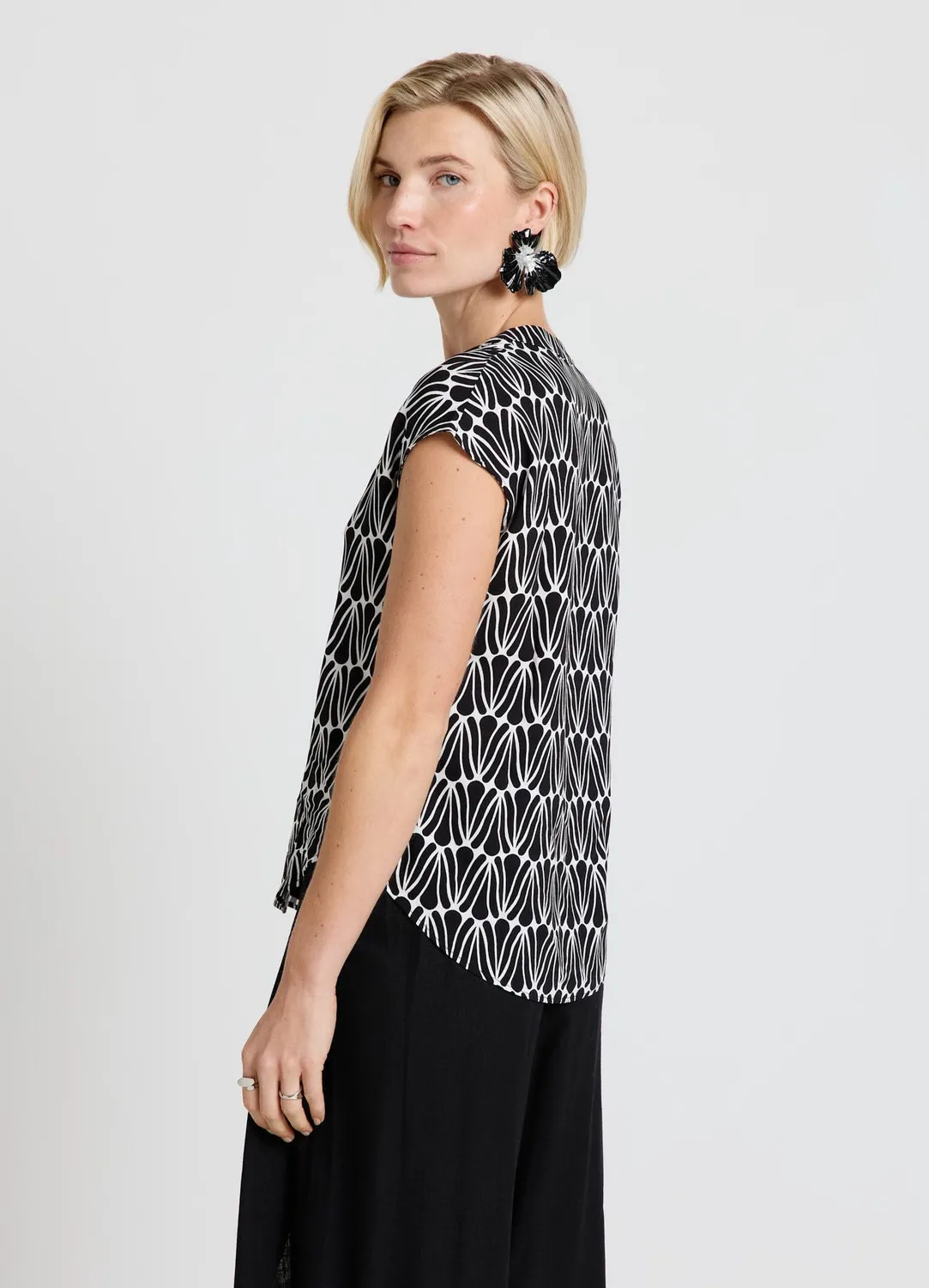 Calliope chemise femme col coréen imprimée