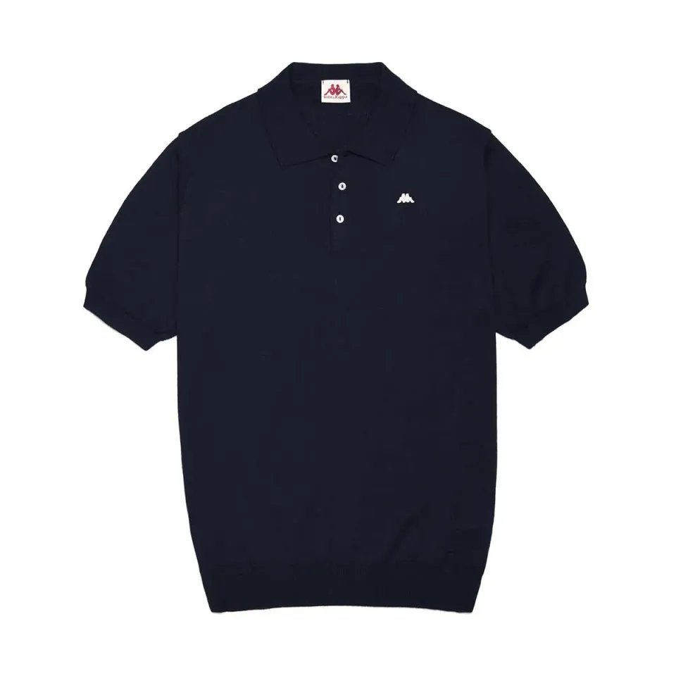 Robe di Kappa Durek polo unisexe bleu marine