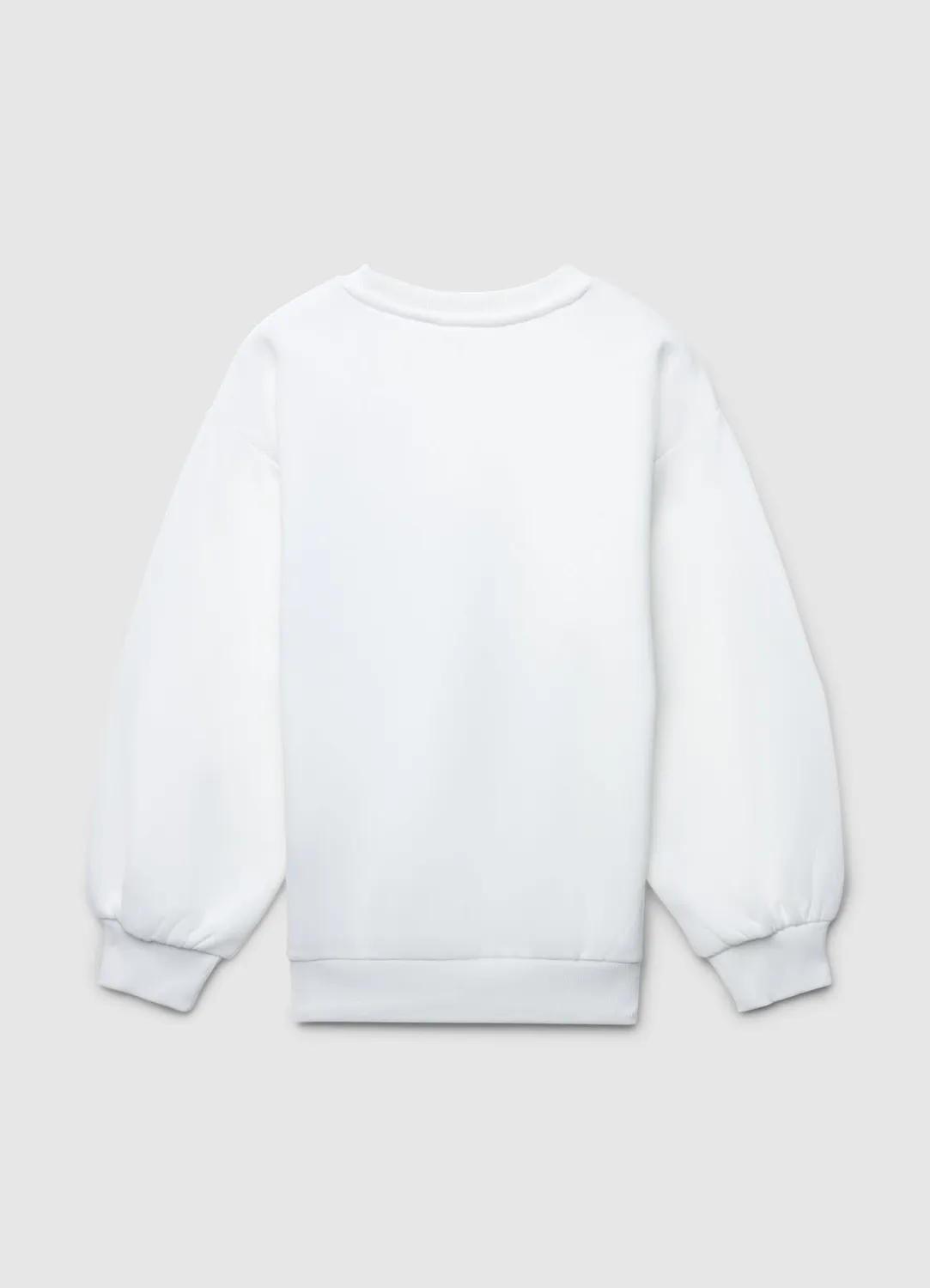 Calliope sweat fille patch brillant 8-9 ans col rond
