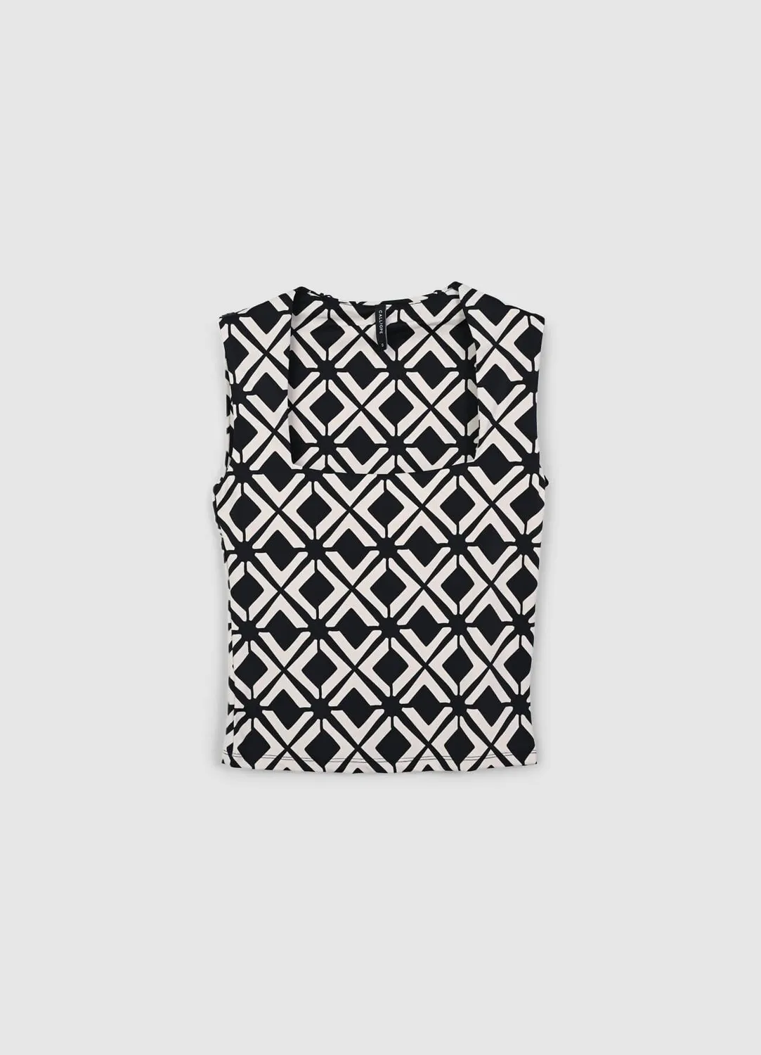 Calliope carre top femme fantaisie col carre