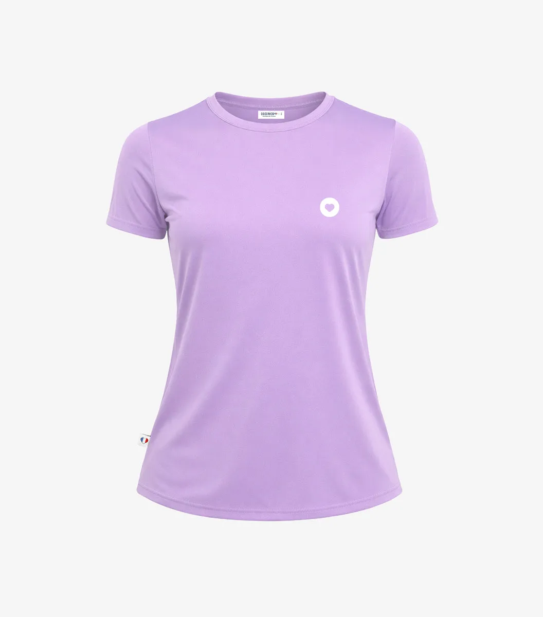 Cocorico Boost T-shirt sport femme lilas technique