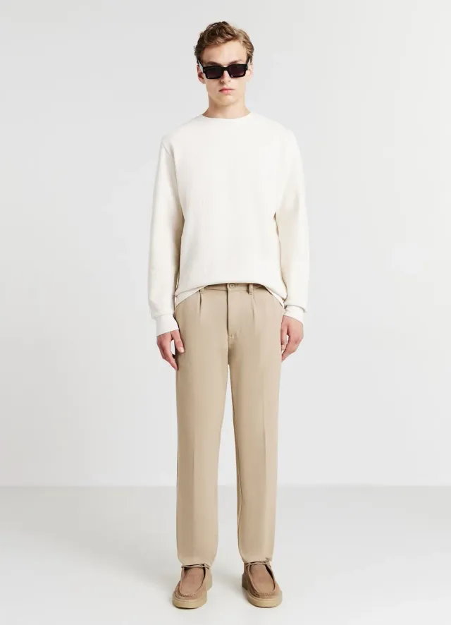 Calliope sweat col rond homme relief