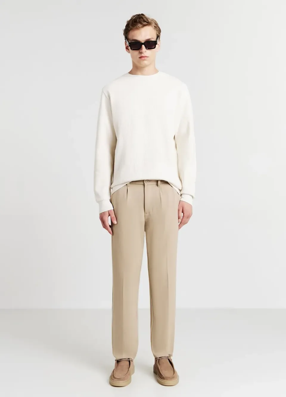 Calliope sweat col rond homme relief