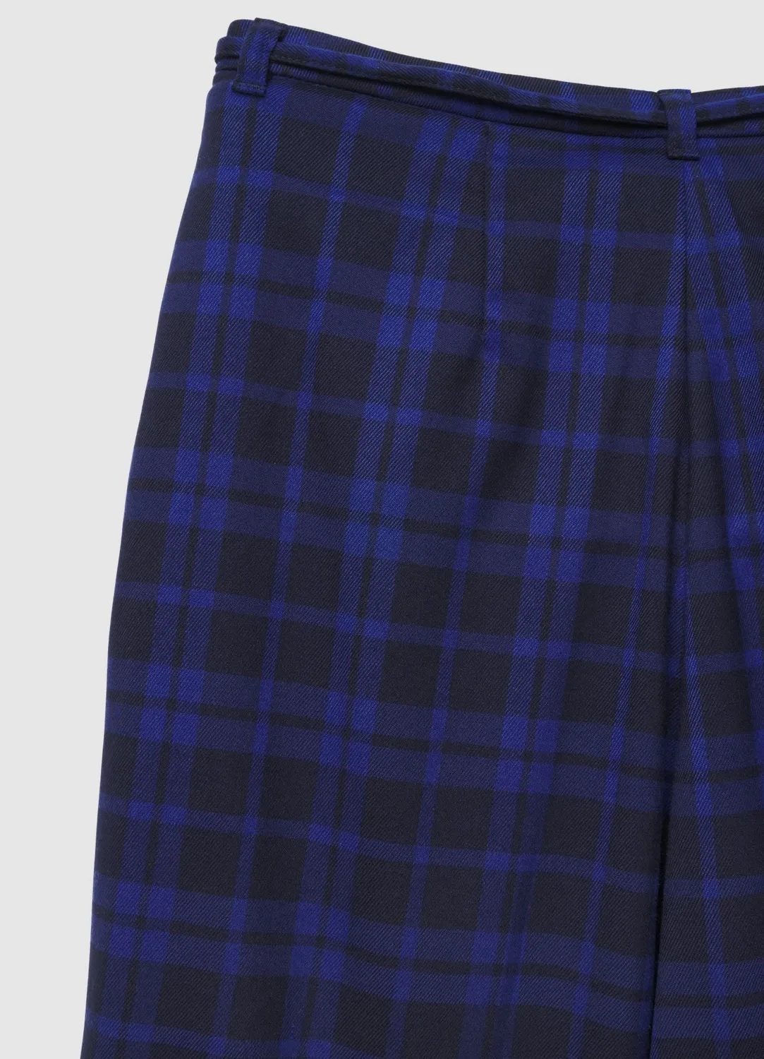 Calliope Pantalon droit à carreaux femme à cordon
