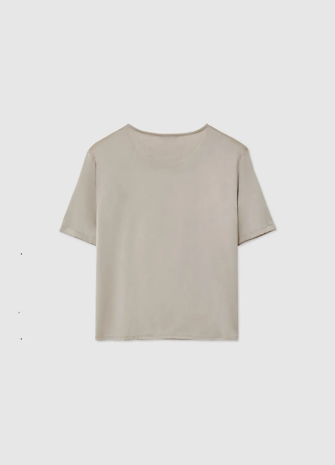 Calliope blouse femme satinée manches courtes