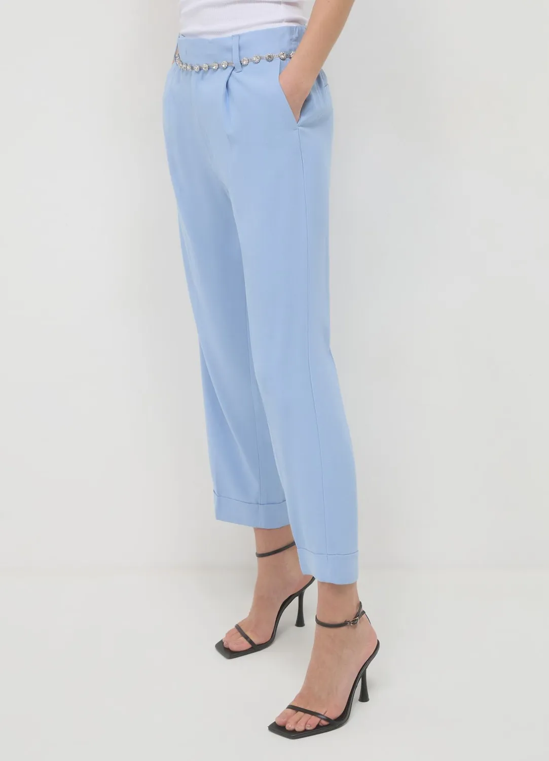Calliope pantalon classique femme revers regular