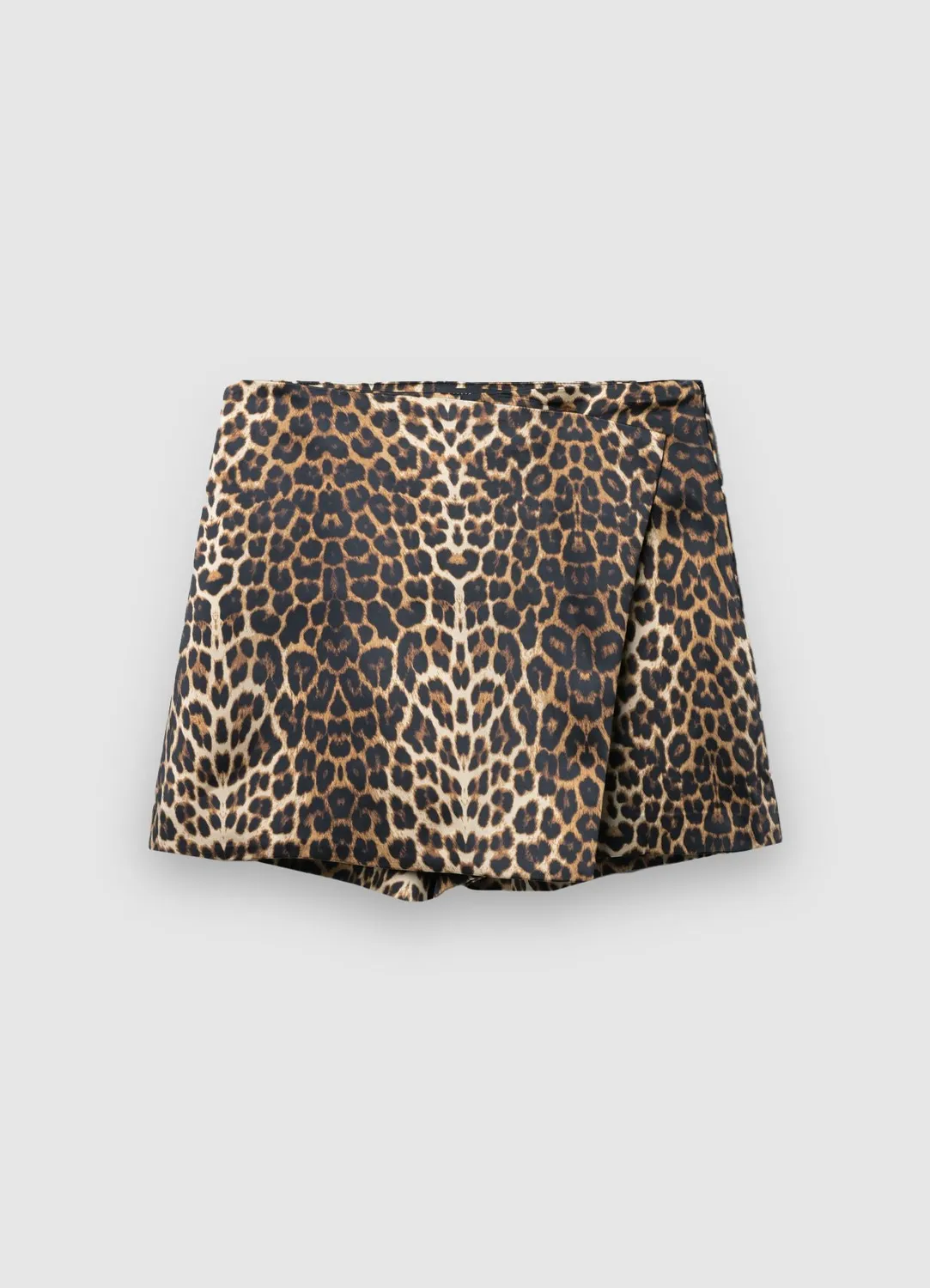 Calliope jupe-culotte satinée imprimé animalier femme