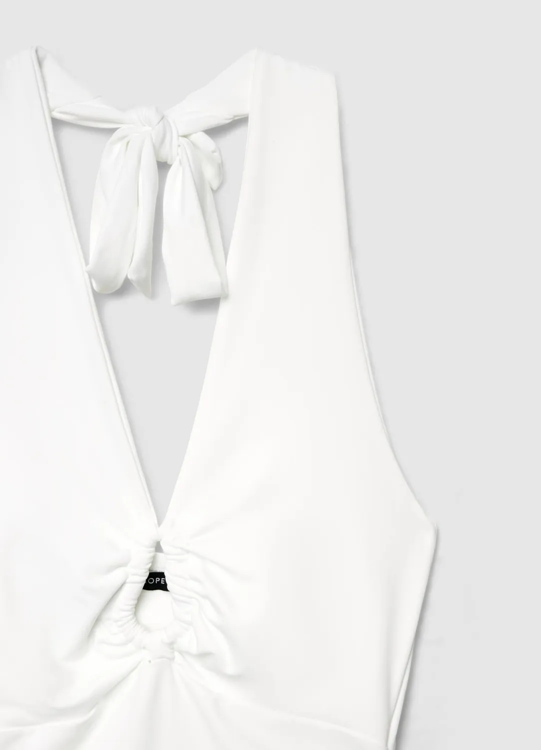 Calliope top tour de cou femme cut-out froncé