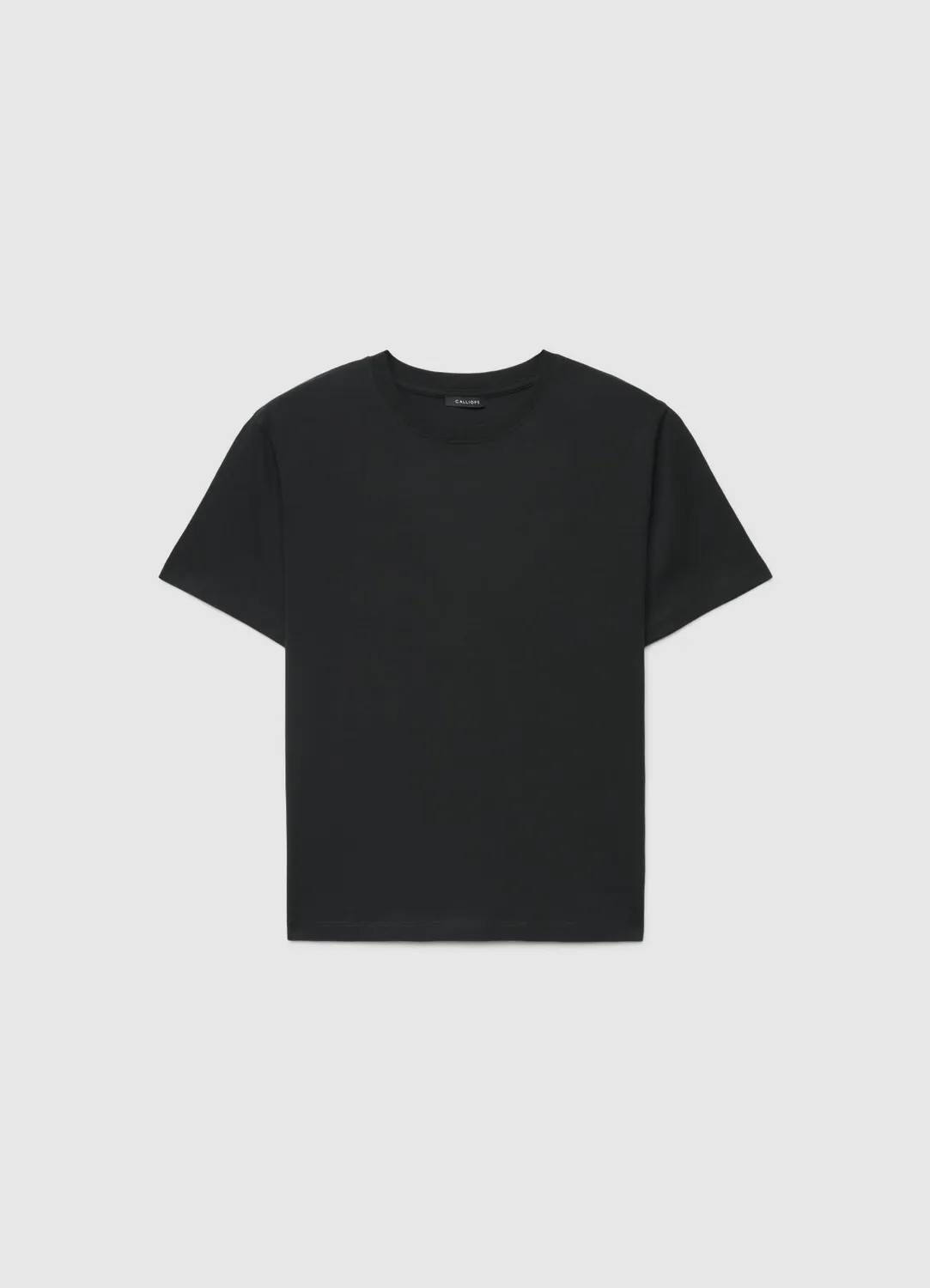 Calliope t-shirt femme col rond uni manches courtes