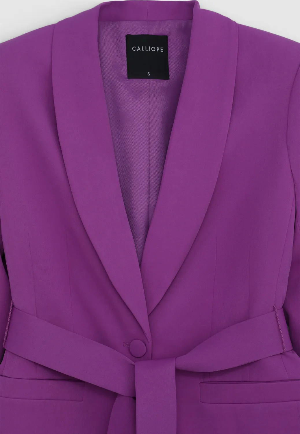 Calliope veste ceinture col châle femme