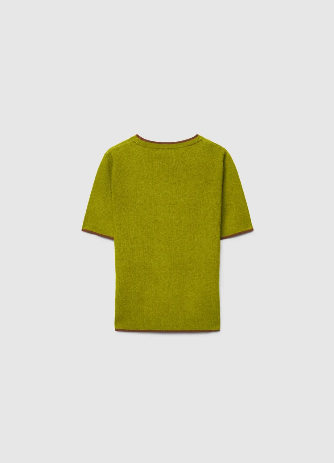 Calliope T-shirt maille femme col rond contrasté