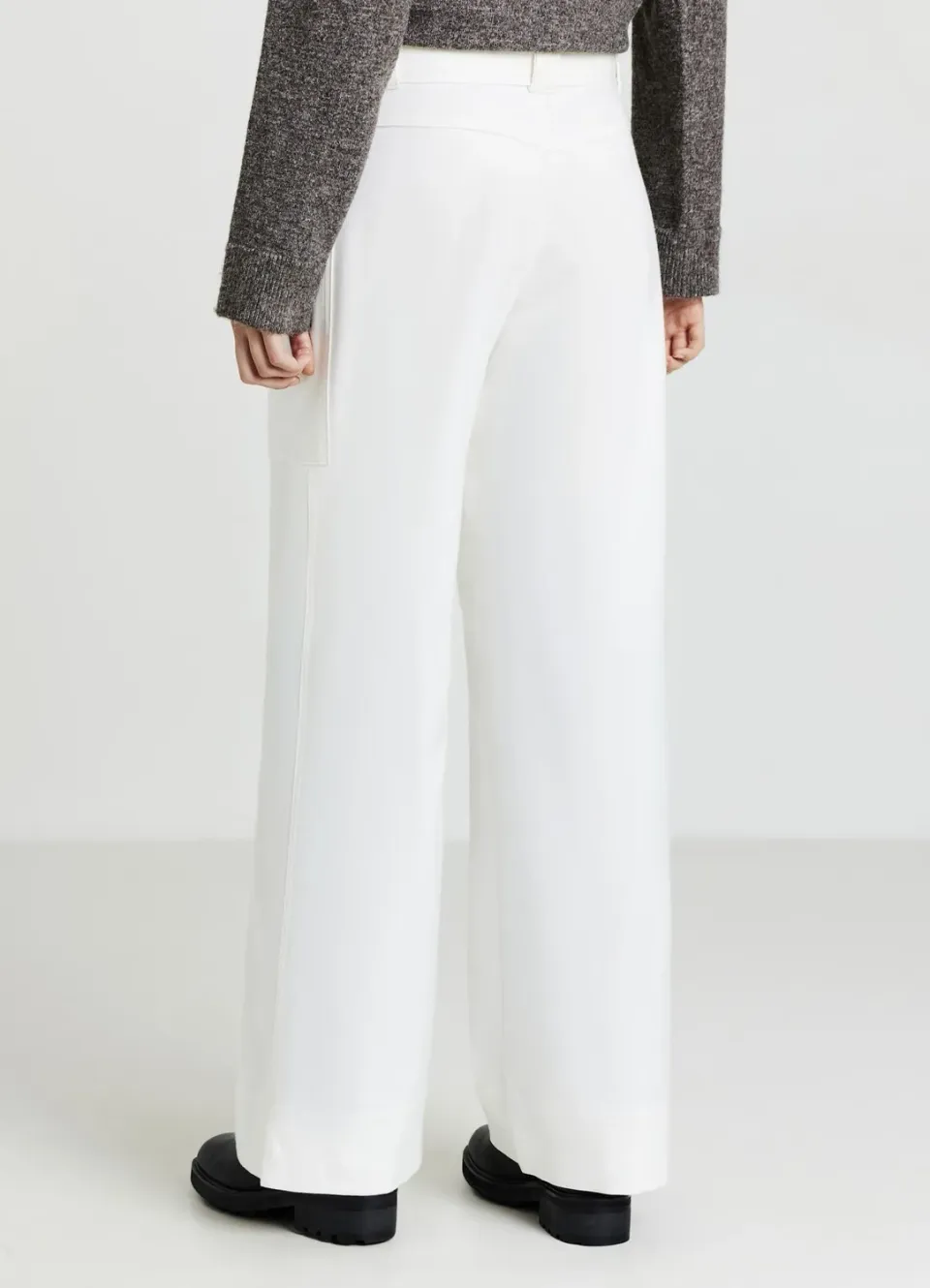 Calliope Pantalon taille haute femme ceinture large