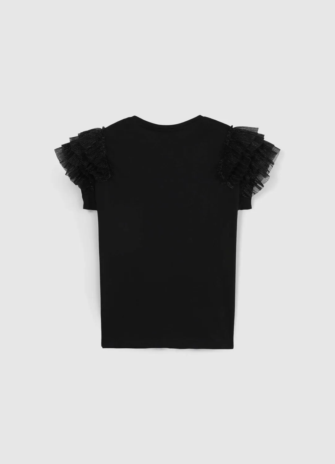 Calliope T-shirt femme manches tulle coton