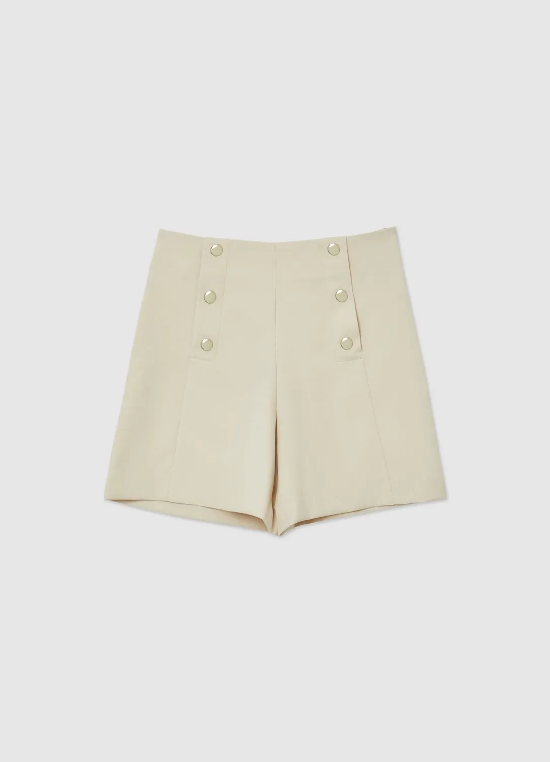 Calliope short boutons dorés femme uni