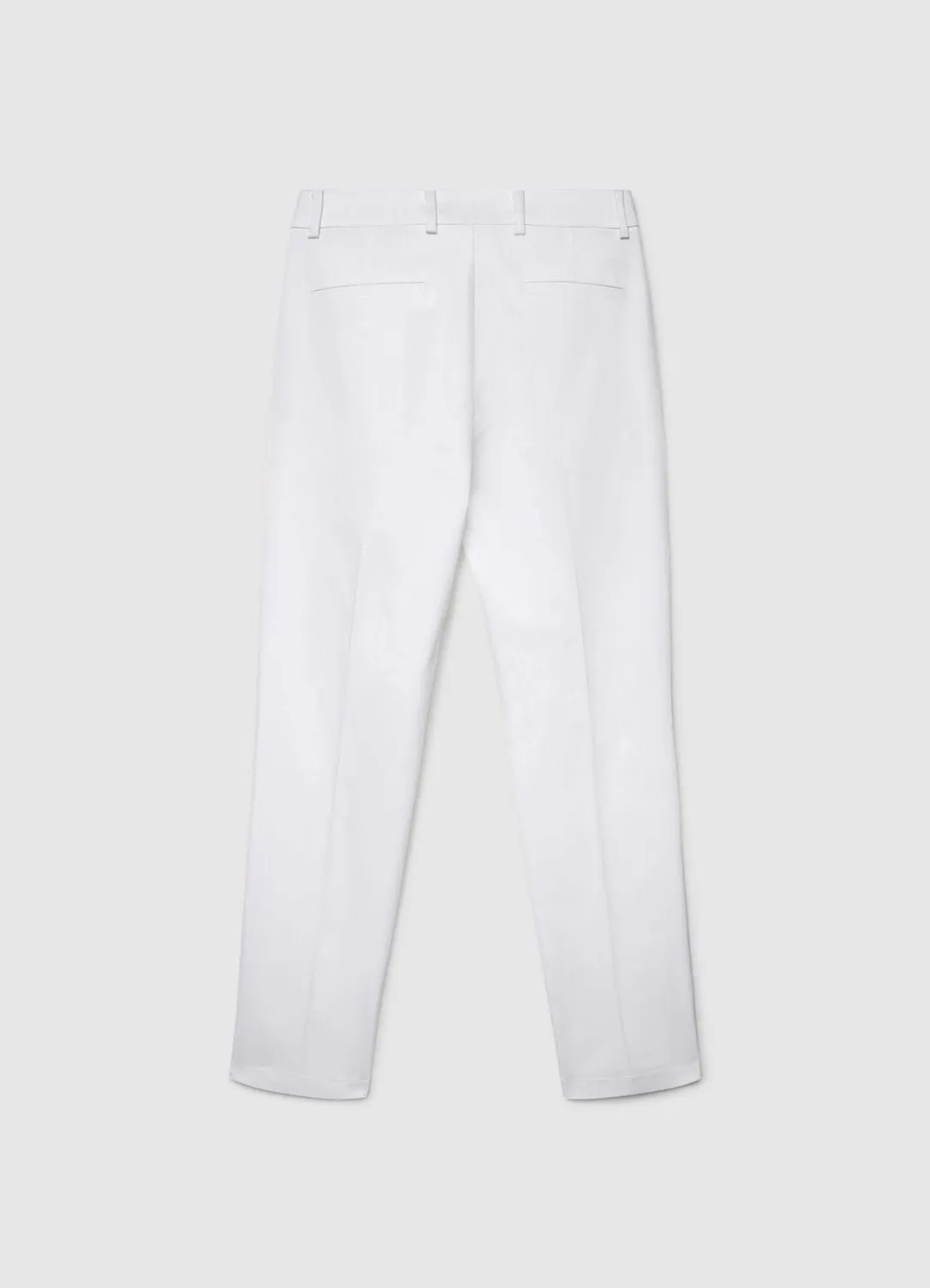 Calliope pantalon coton droit femme pli marqué