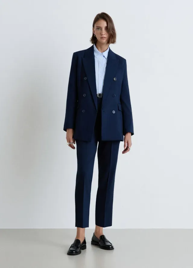 Calliope Pantalon pinces femme S droit tailleur