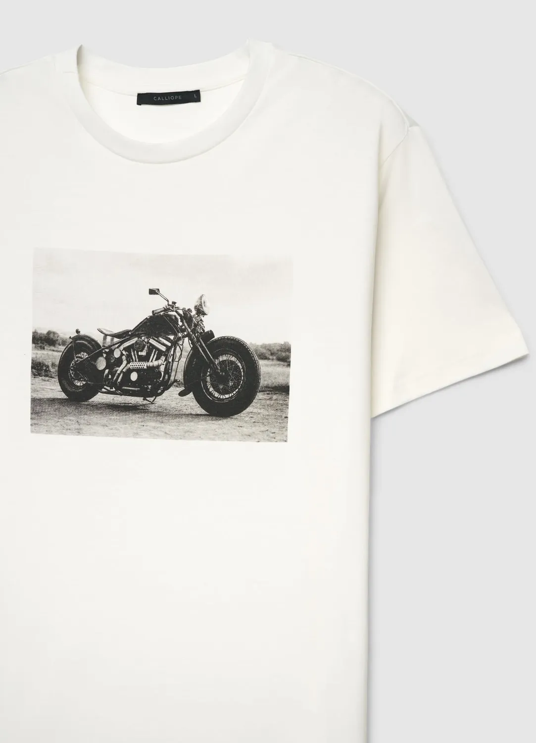 Calliope t-shirt moto imprimé homme col rond