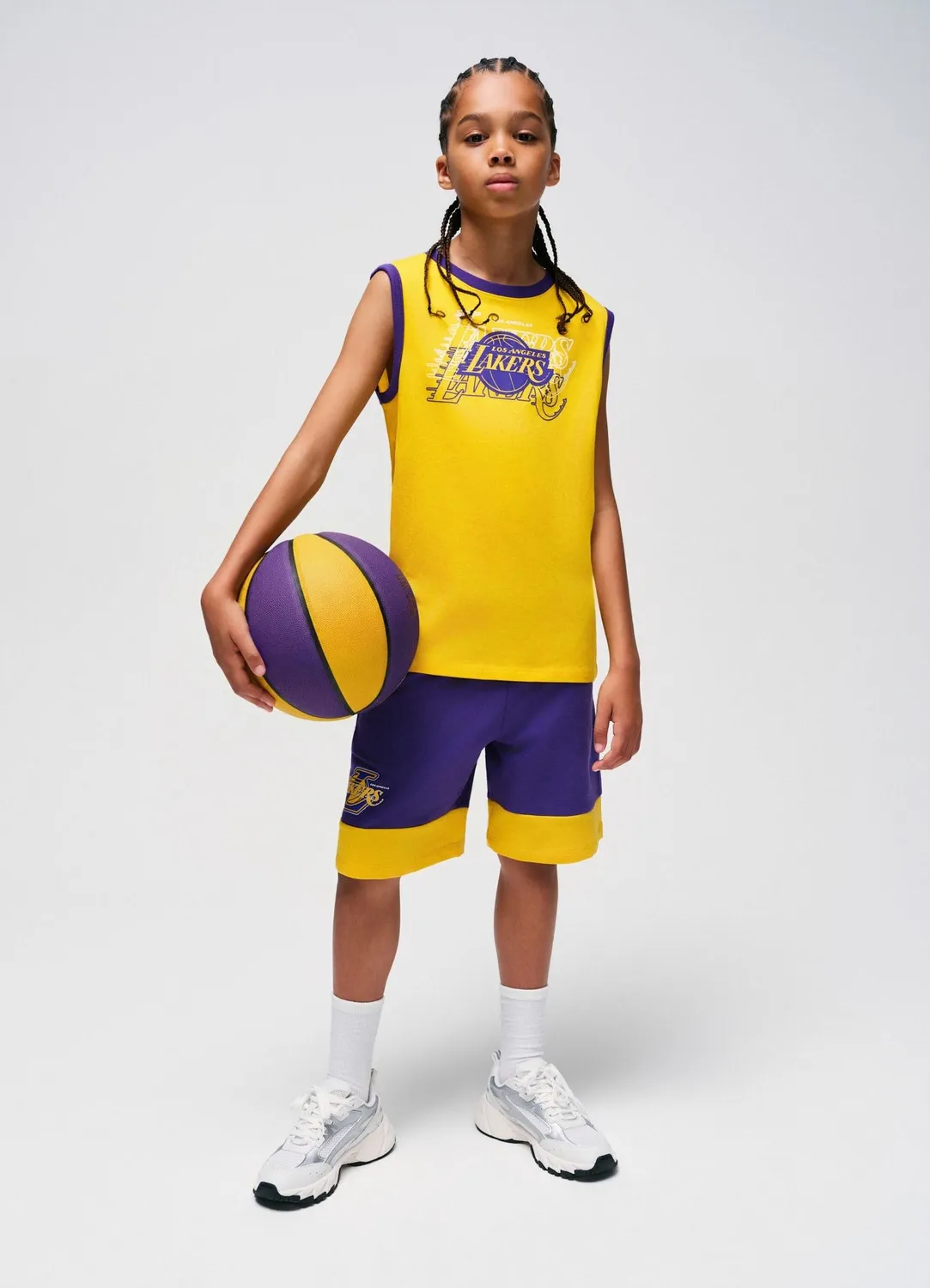 Calliope short sport garçon Lakers imprimé