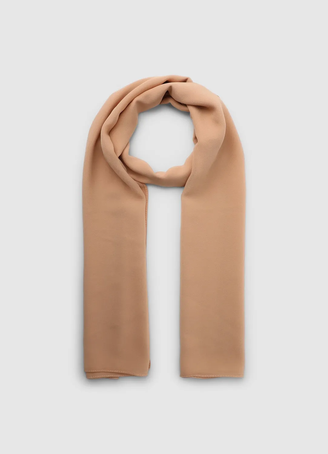 Calliope foulard uni femme georgette 150x65