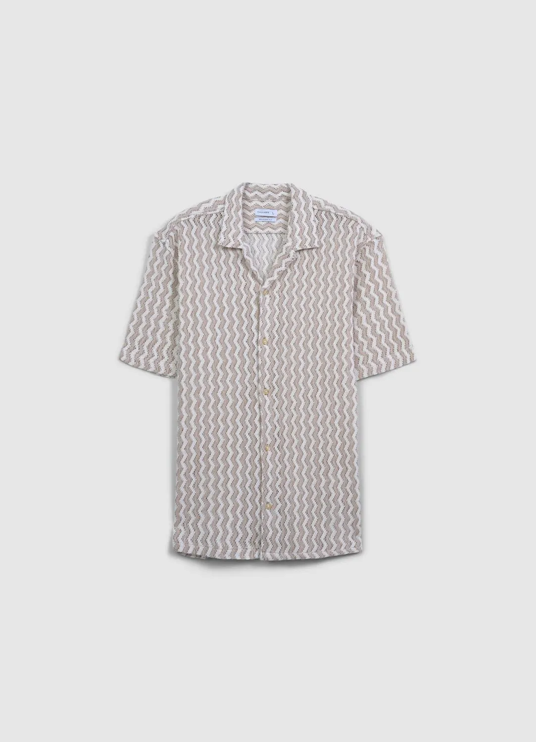 Calliope chemise homme manches courtes crochet L