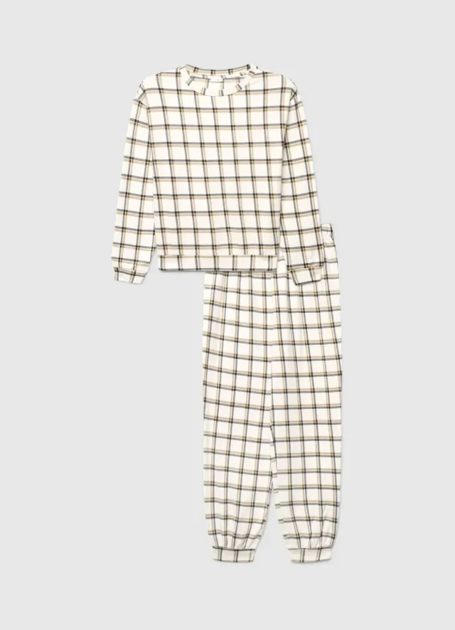 Calliope pyjama femme à carreaux coton XS
