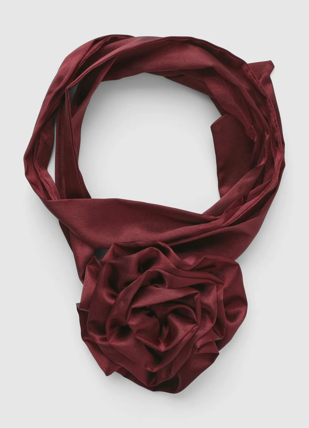 Calliope foulard femme uni fleur rubans