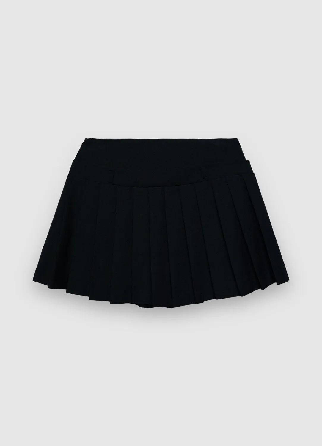 Calliope jupe-short plissée femme courte unie