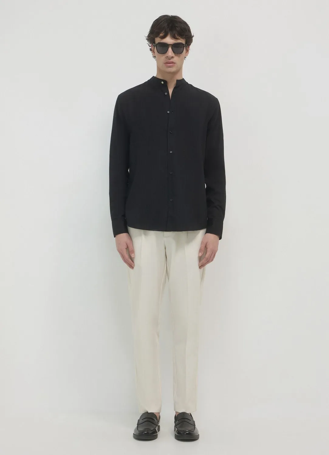 Calliope chemise coréenne homme côtelée boutonnée