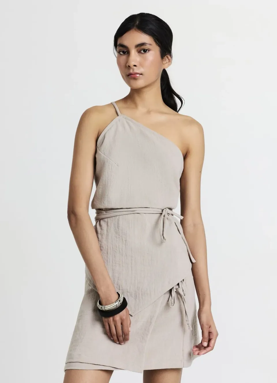 Calliope top asymétrique noué femme TU une épaule