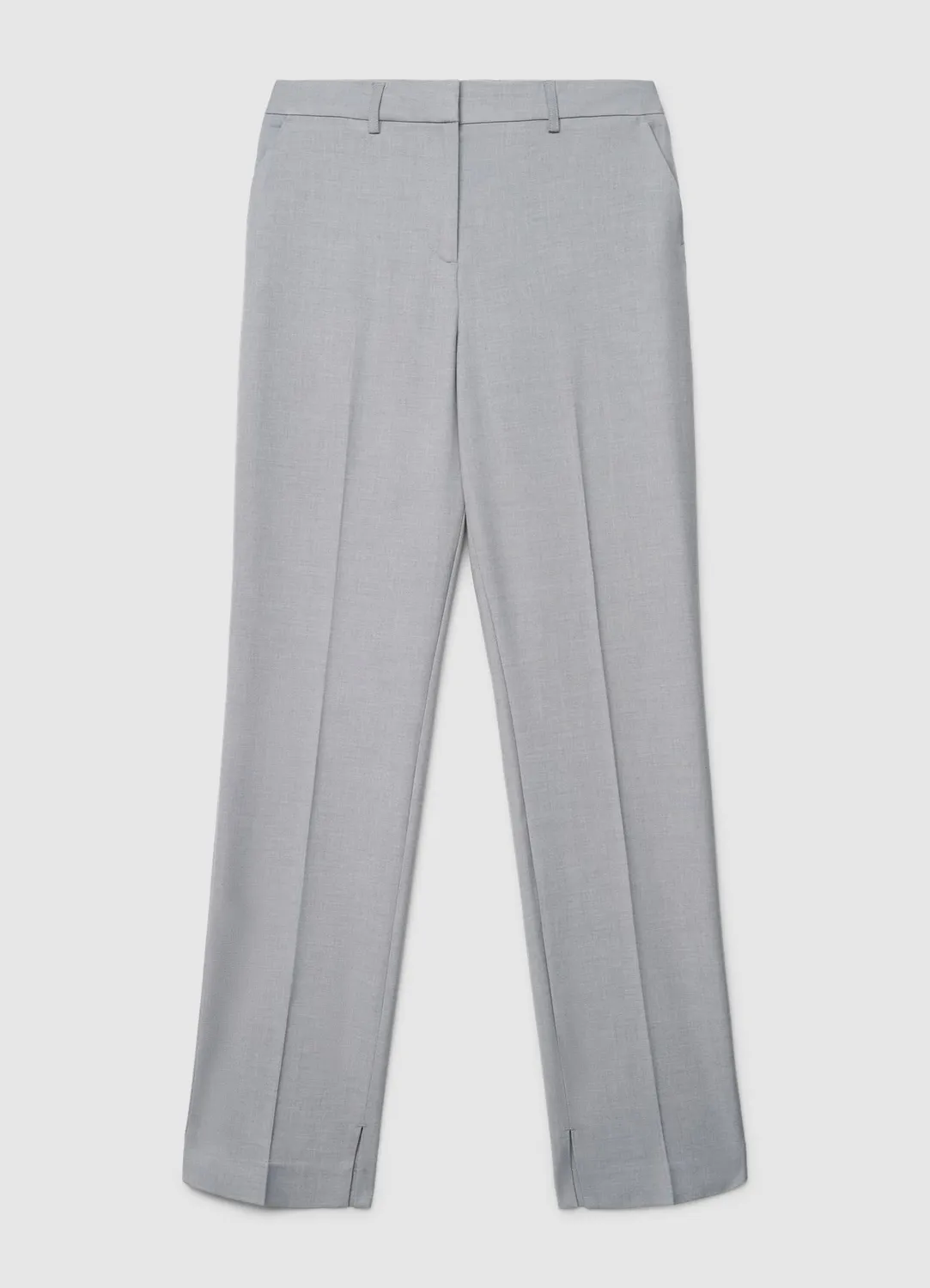 Calliope pantalon slim femme cheville fentes taille haute