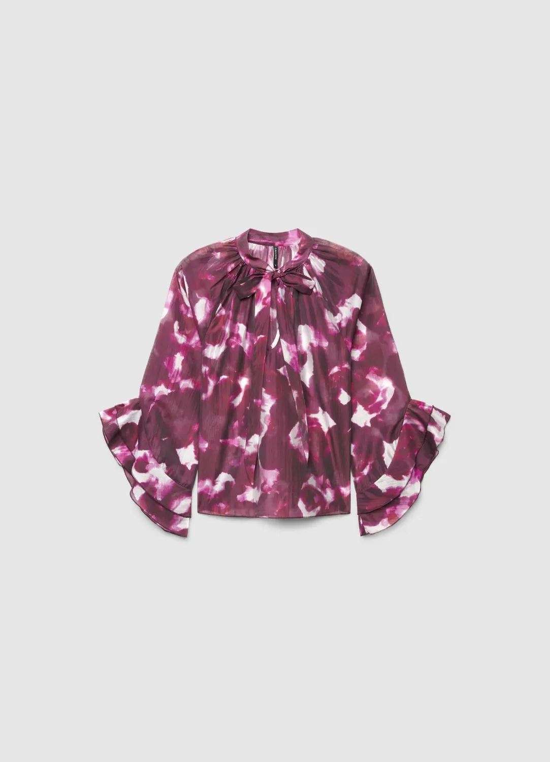 Calliope blouse femme fleurs col lavallière