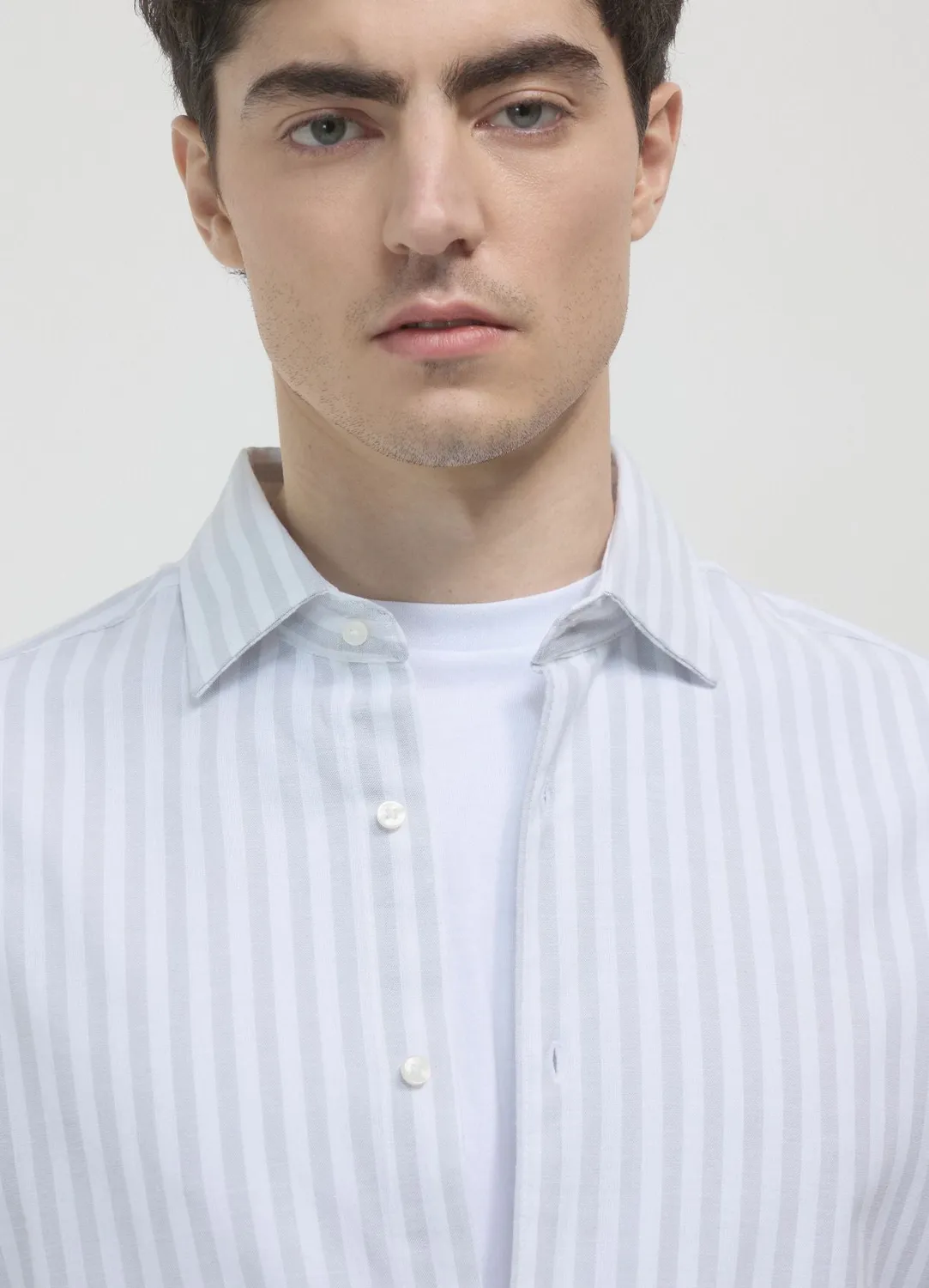 Calliope chemise rayée regular homme manches longues