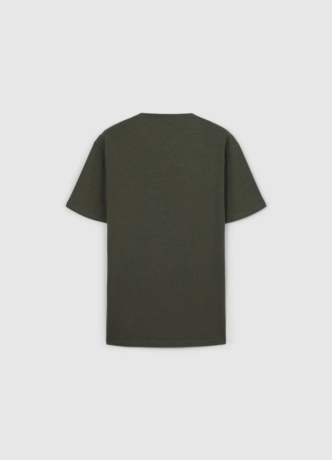 Calliope T-shirt col tunisien coton homme uni
