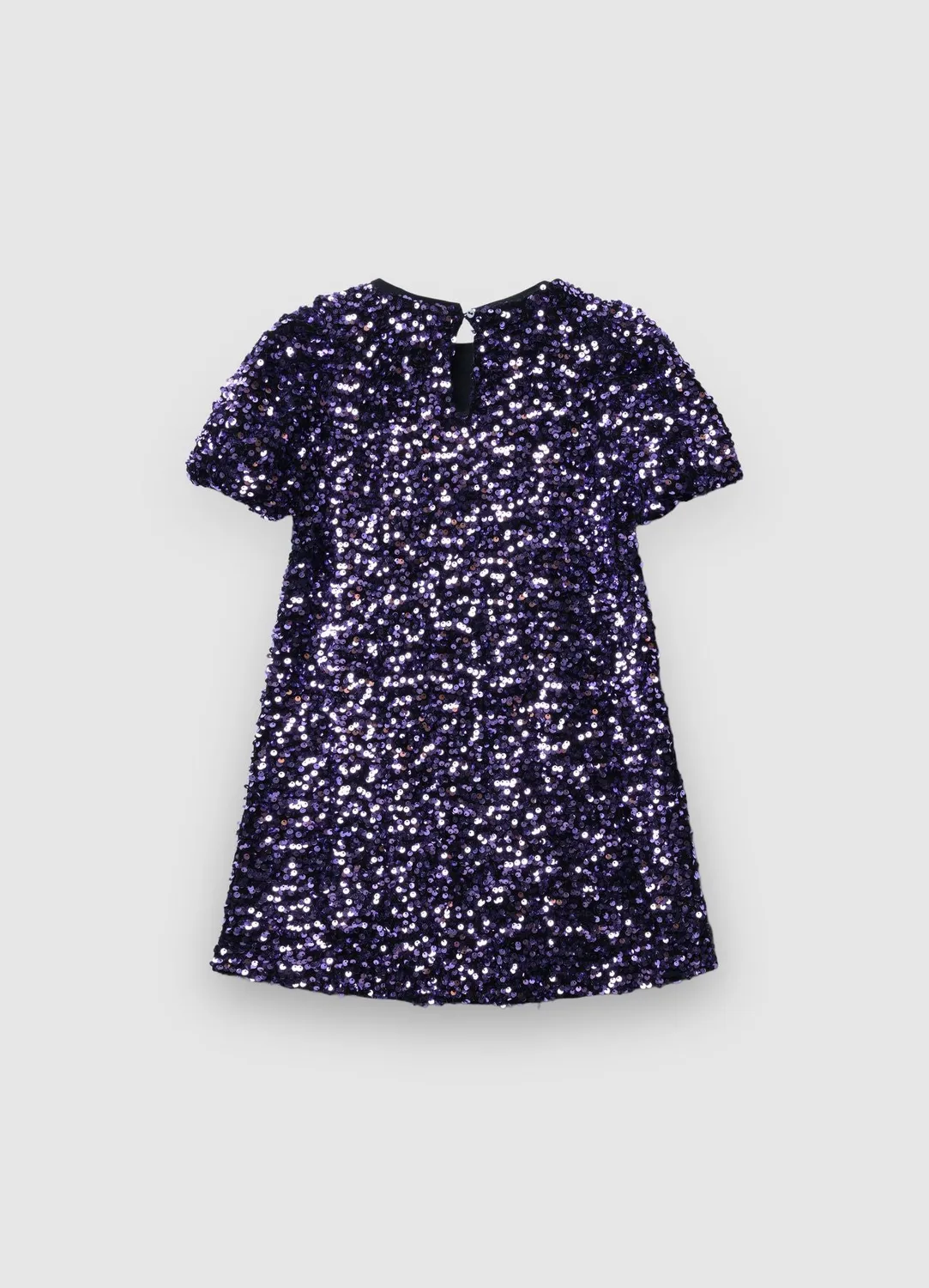 Calliope robe paillettes fille col rond 8-9 ans
