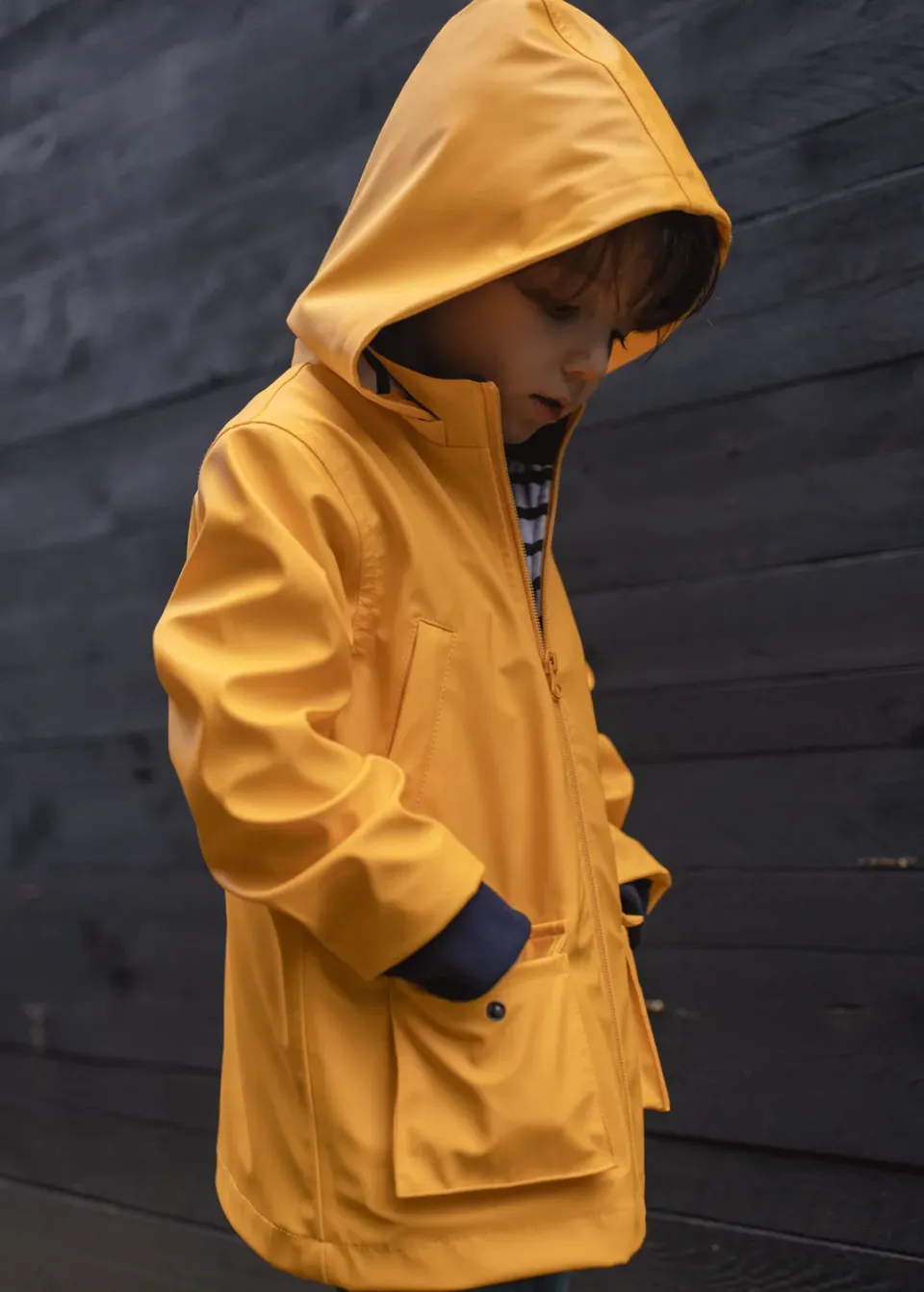 Saint James Pacifique ciré enfant jaune imperméable