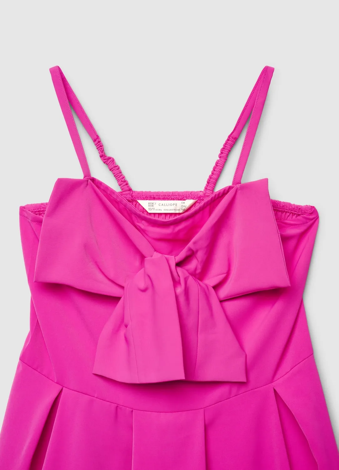 Calliope robe fille bretelles maxi nœud