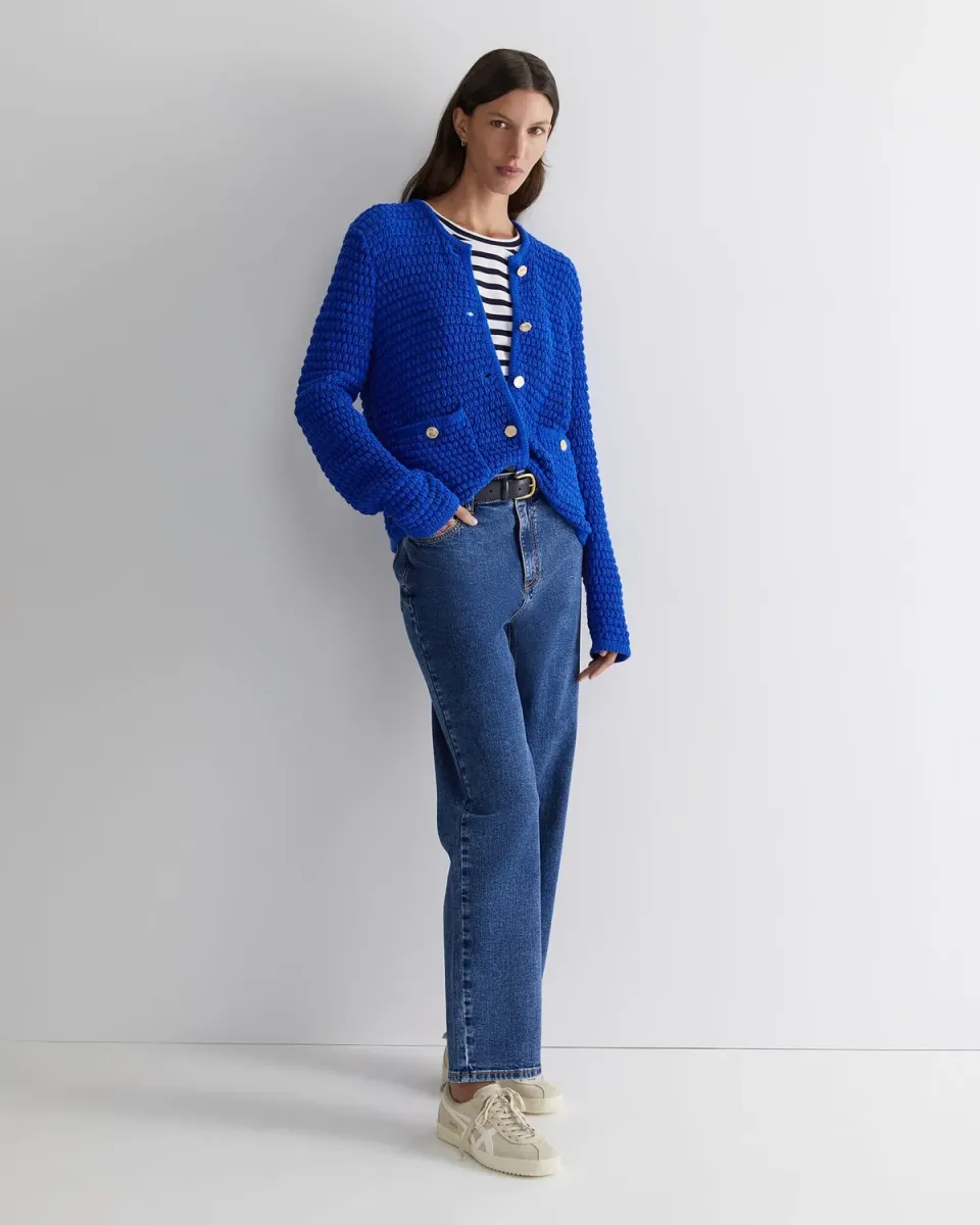 SPORTSCRAFT Bec jean droit femme coton stretch taille haute