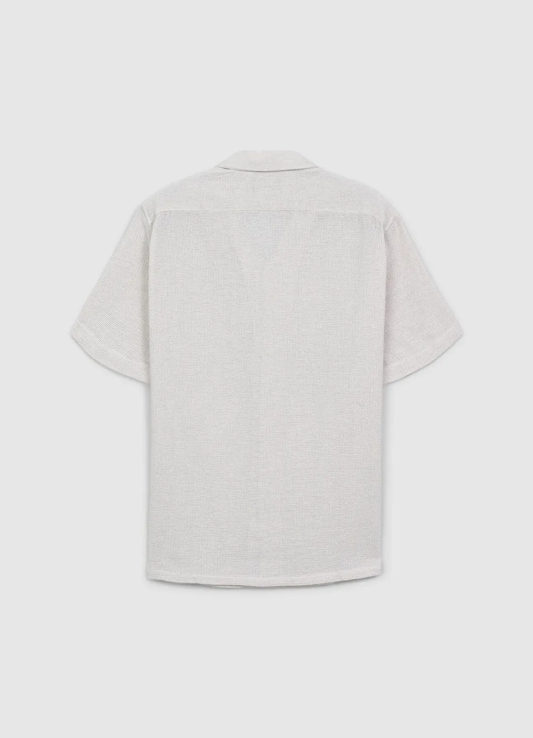 Calliope chemise bowling homme manches courtes coton uni